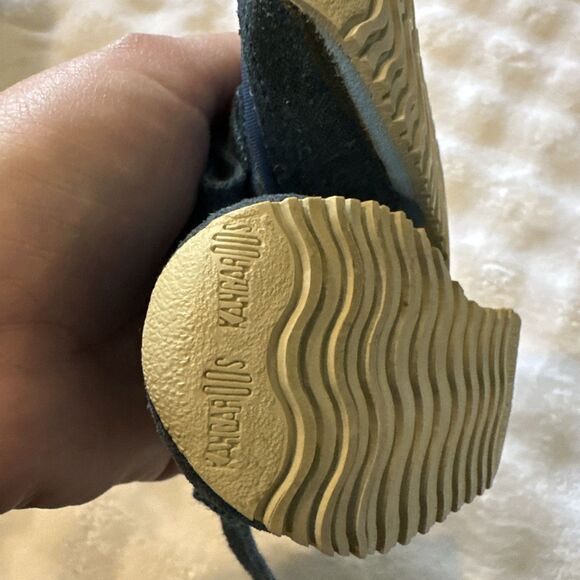 Kangaroos Baby Size 1.5 Shoes Sneakers Blue Laces Vintage Pocket Tennis Shoes - Picture 6 of 16